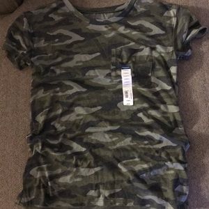 Women camo top